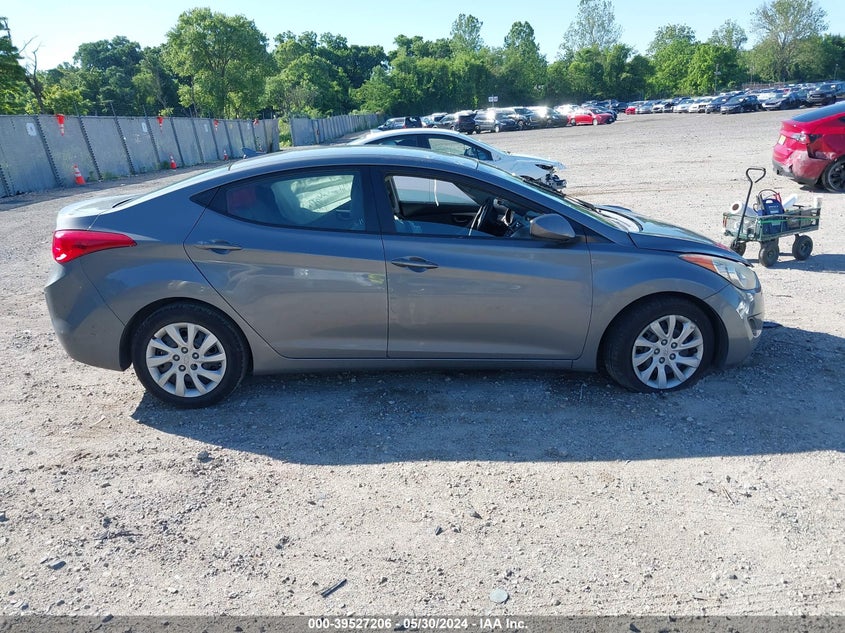 2013 Hyundai Elantra Gls VIN: 5NPDH4AE5DH222005 Lot: 39527206