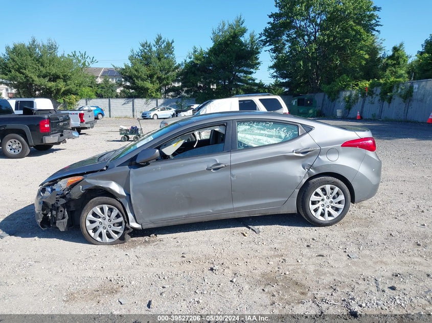 2013 Hyundai Elantra Gls VIN: 5NPDH4AE5DH222005 Lot: 39527206