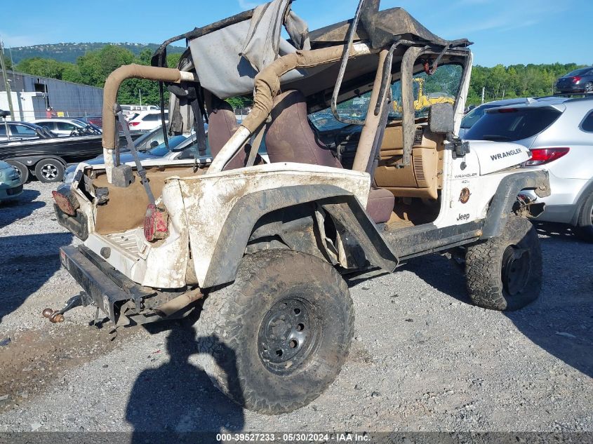 1998 Jeep Wrangler Sahara VIN: 1J4FY49S7WP776392 Lot: 39527233