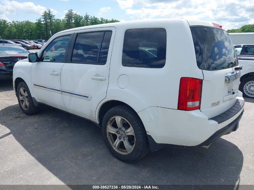 2012 Honda Pilot Ex-L VIN: 5FNYF4H5XCB021288 Lot: 39527238