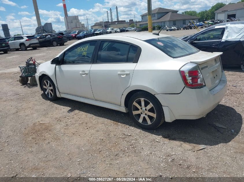 2012 Nissan Sentra 2.0 Sr VIN: 3N1AB6AP2CL621828 Lot: 39527267