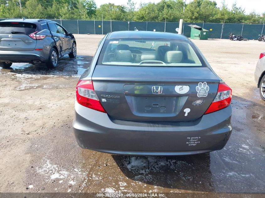 2012 Honda Civic Lx VIN: 19XFB2F55CE068647 Lot: 39527269