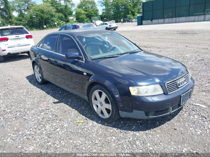 2003 Audi A4 3.0 VIN: WAULT68E63A225512 Lot: 39527300