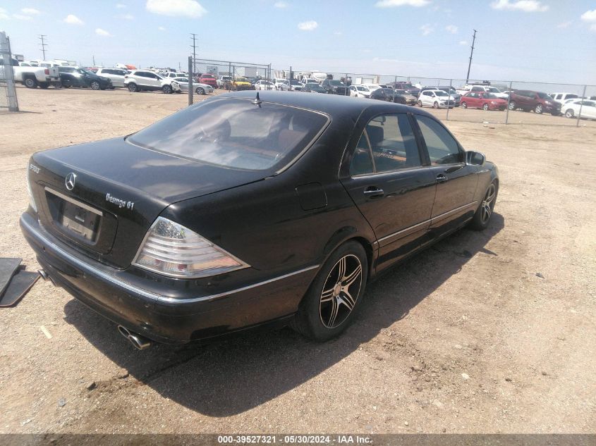 2001 Mercedes-Benz S 500 VIN: WDBNG75J11A212797 Lot: 39527321