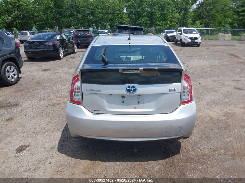 2015 Toyota Prius Two VIN: JTDKN3DU2F0406542 Lot: 39527402