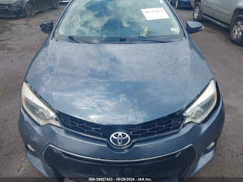 2015 Toyota Corolla S Plus VIN: 2T1BURHE2FC327256 Lot: 39527433