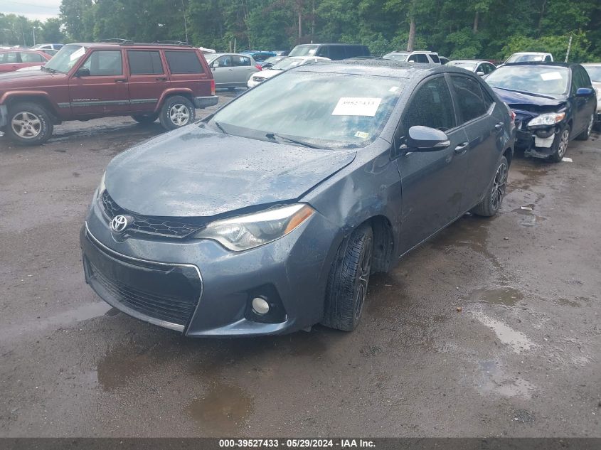 2015 Toyota Corolla S Plus VIN: 2T1BURHE2FC327256 Lot: 39527433