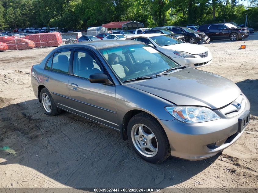 2004 Honda Civic Lx VIN: 2HGES15564H558318 Lot: 39527447