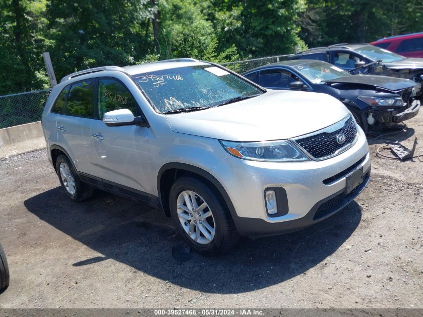 2014 Kia Sorento Lx VIN: 5XYKT3A64EG429812 Lot: 39527468