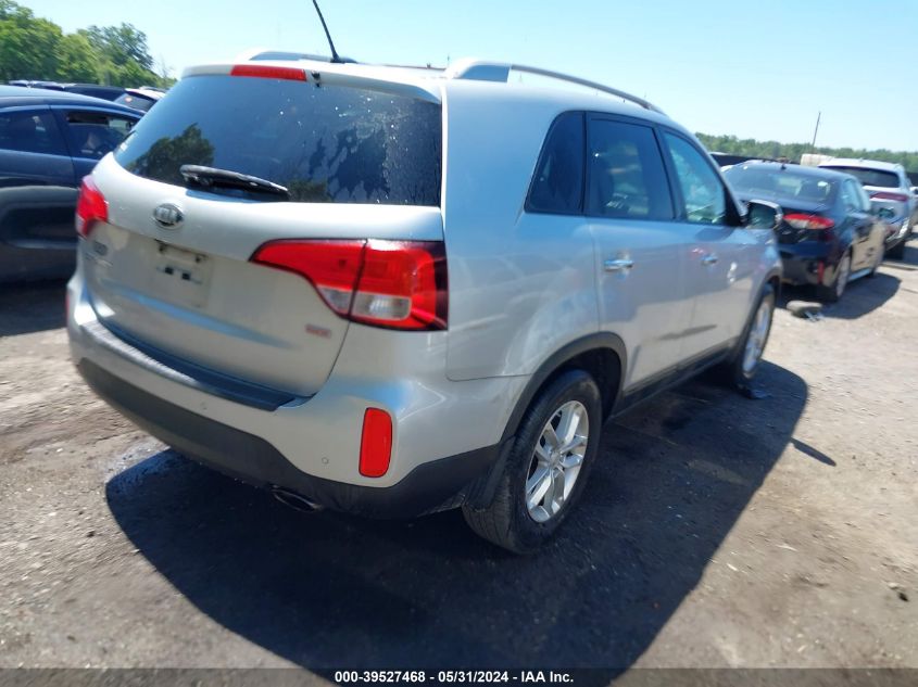 2014 Kia Sorento Lx VIN: 5XYKT3A64EG429812 Lot: 39527468