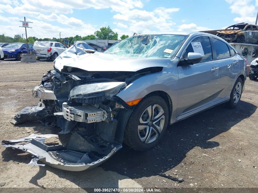 2018 Honda Civic Lx VIN: 19XFC2F51JE021271 Lot: 39527470