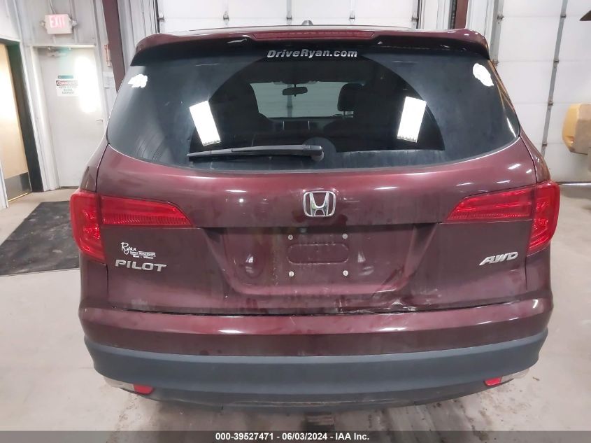 2018 Honda Pilot Ex VIN: 5FNYF6H30JB053674 Lot: 39527471