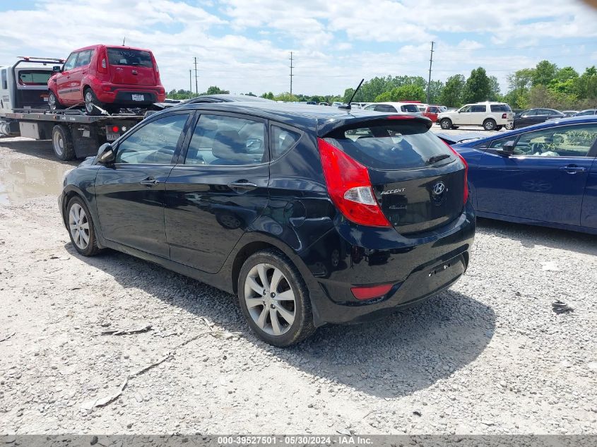 2013 Hyundai Accent Se VIN: KMHCU5AE5DU090684 Lot: 39527501