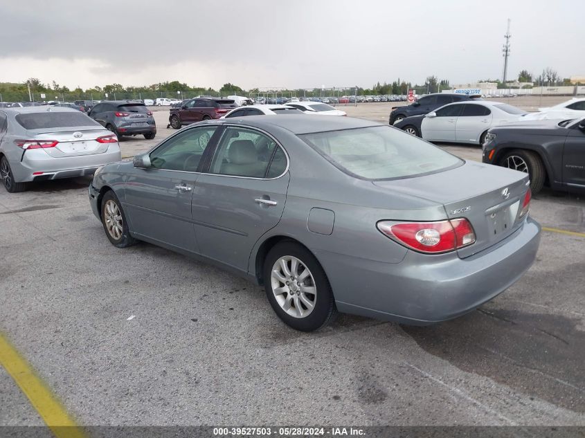 2003 Lexus Es 300 VIN: JTHBF30G436008107 Lot: 39527503