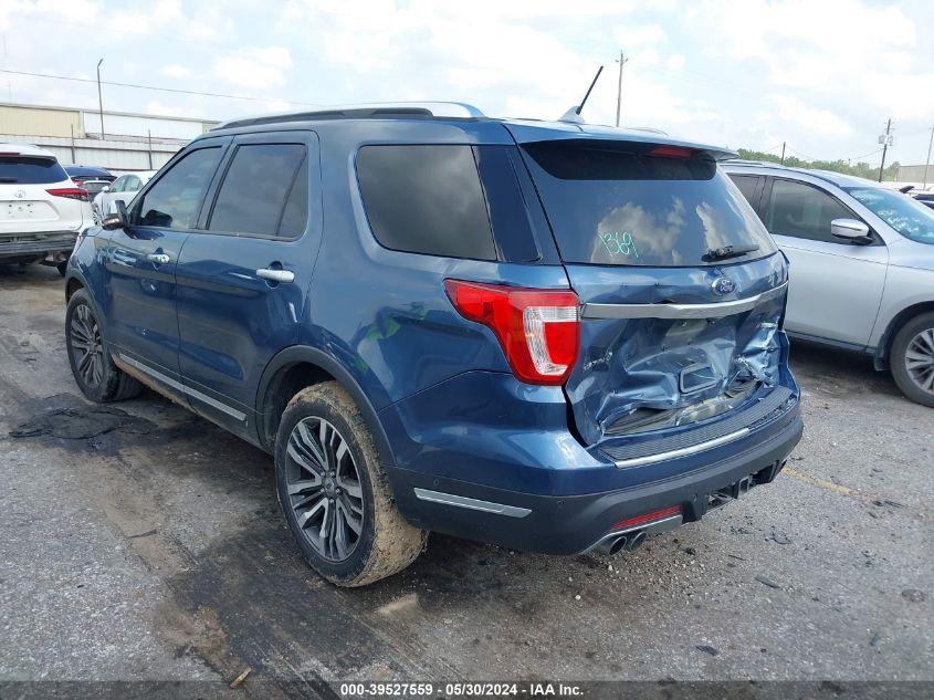 2018 Ford Explorer Platinum VIN: 1FM5K8HT4JGB99295 Lot: 39527559