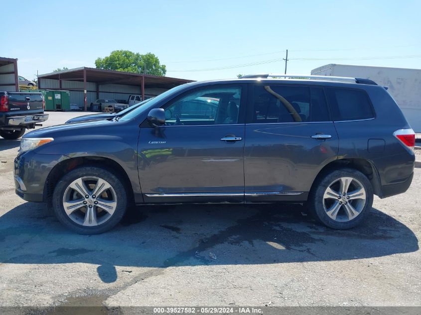 2012 Toyota Highlander Limited V6 VIN: 5TDDK3EHXCS099262 Lot: 39527582