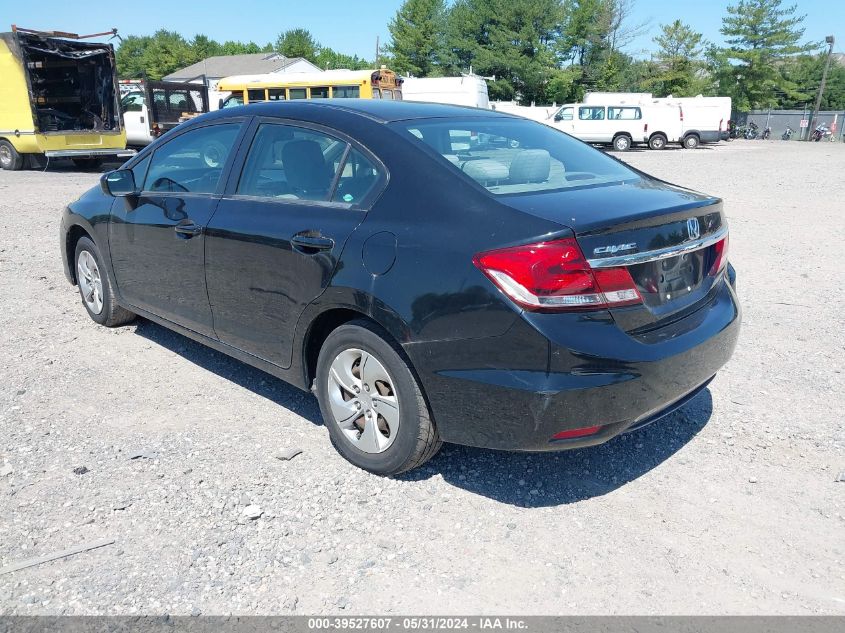 2014 Honda Civic Lx VIN: 2HGFB2F58EH509373 Lot: 39527607