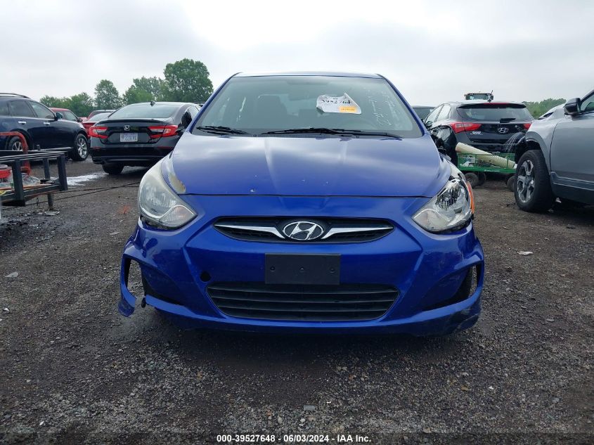 2012 Hyundai Accent Gls/Gs/Se VIN: KMHCU4AE4CU105622 Lot: 39527648