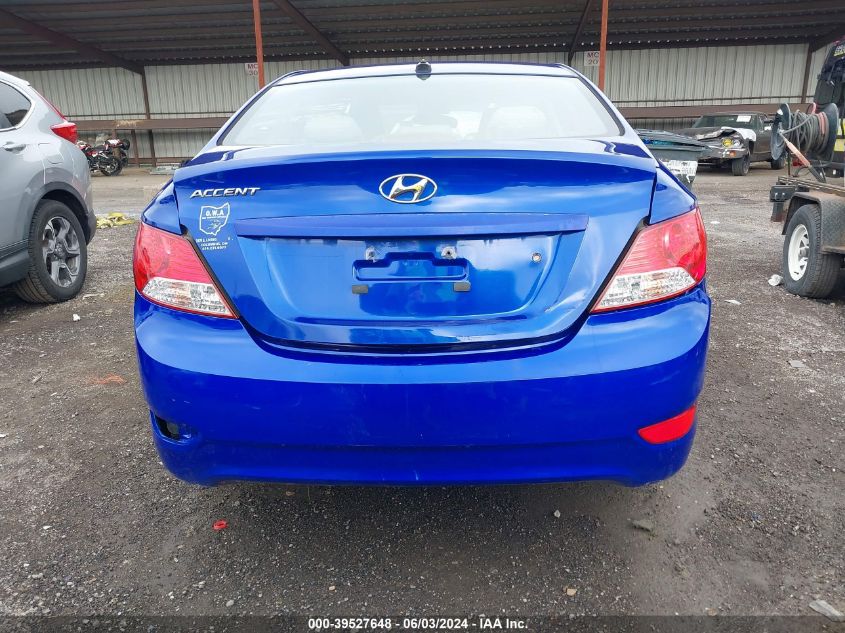 2012 Hyundai Accent Gls/Gs/Se VIN: KMHCU4AE4CU105622 Lot: 39527648