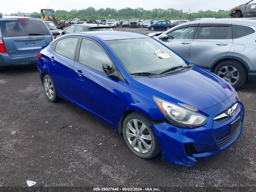 2012 Hyundai Accent Gls/Gs/Se VIN: KMHCU4AE4CU105622 Lot: 39527648