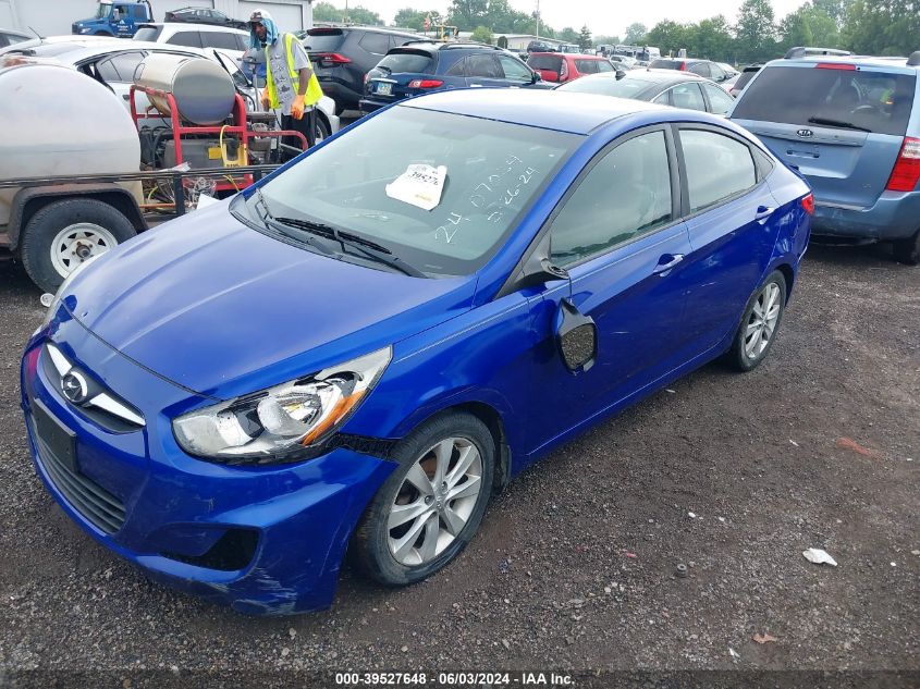 2012 Hyundai Accent Gls/Gs/Se VIN: KMHCU4AE4CU105622 Lot: 39527648