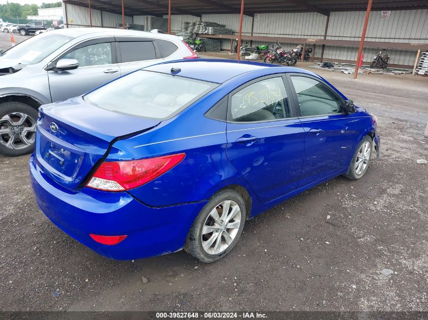 2012 Hyundai Accent Gls/Gs/Se VIN: KMHCU4AE4CU105622 Lot: 39527648