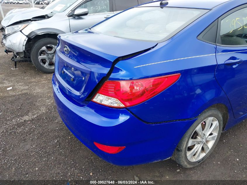 2012 Hyundai Accent Gls/Gs/Se VIN: KMHCU4AE4CU105622 Lot: 39527648