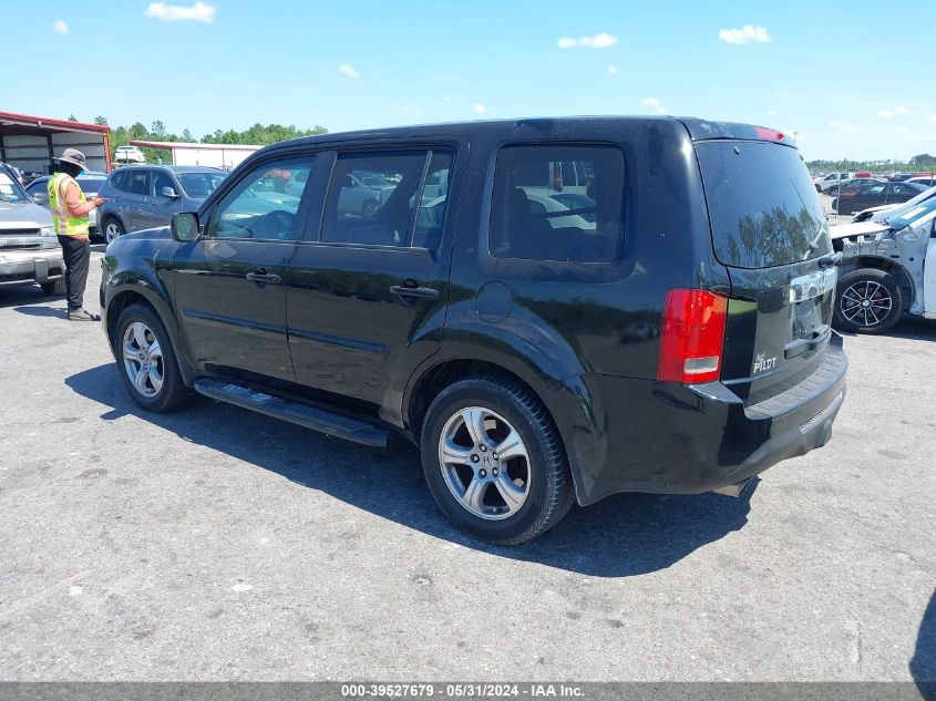 2012 Honda Pilot Ex-L VIN: 5FNYF3H74CB006586 Lot: 39527679