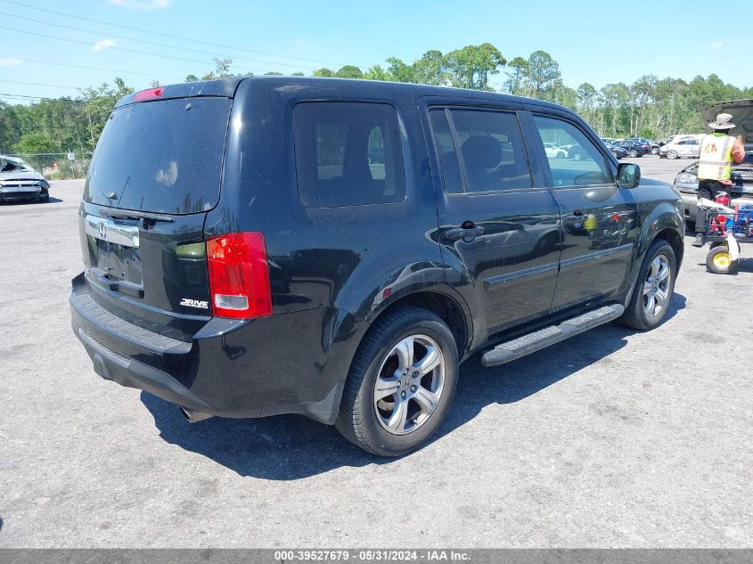 2012 Honda Pilot Ex-L VIN: 5FNYF3H74CB006586 Lot: 39527679