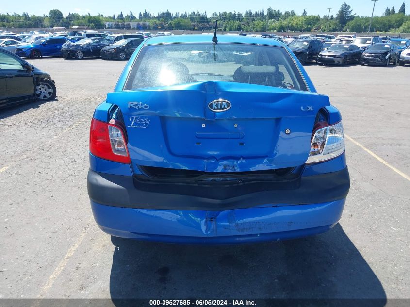 2008 Kia Rio Lx VIN: KNADE123186386370 Lot: 39527685