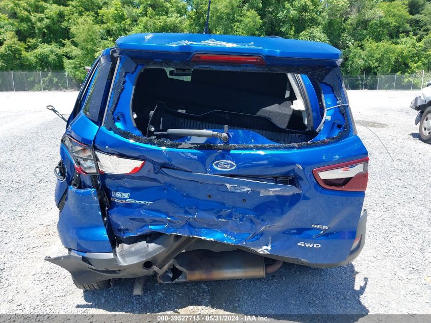 2019 Ford Ecosport Ses VIN: MAJ6S3JL1KC299424 Lot: 39527715