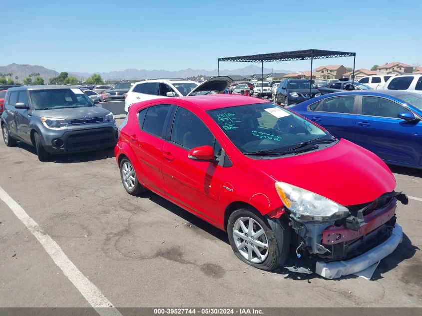 2013 Toyota Prius C Three VIN: JTDKDTB30D1542799 Lot: 39527744