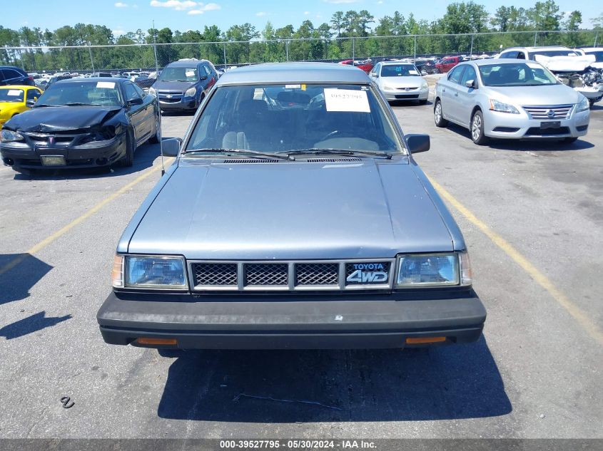 1987 Toyota Tercel Deluxe 4X4 VIN: JT2AL32WXH0272414 Lot: 39527795