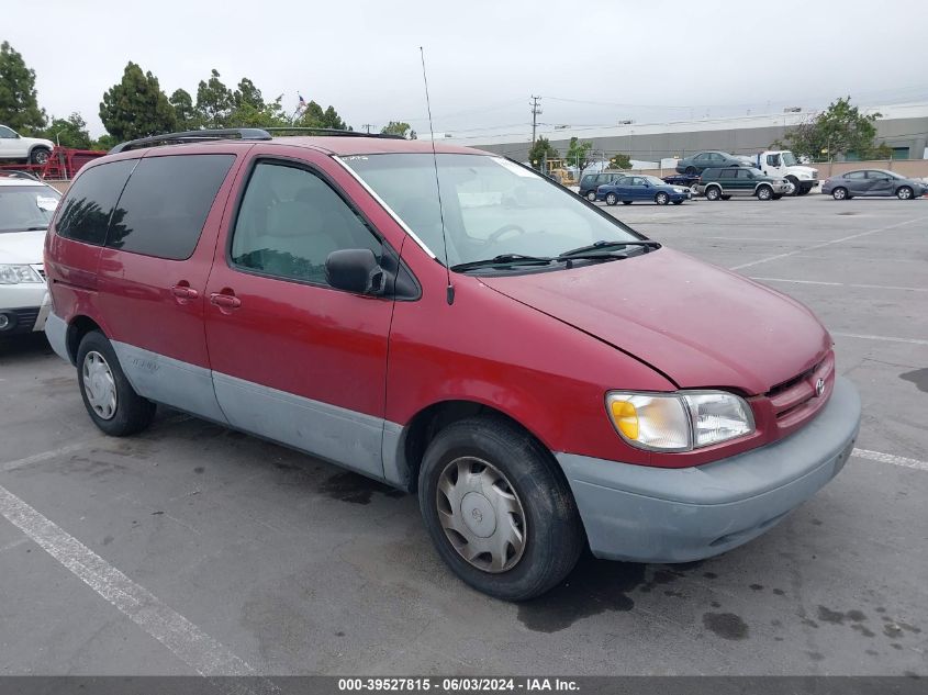 2000 Toyota Sienna Le VIN: 4T3ZF13C5YU209498 Lot: 39527815