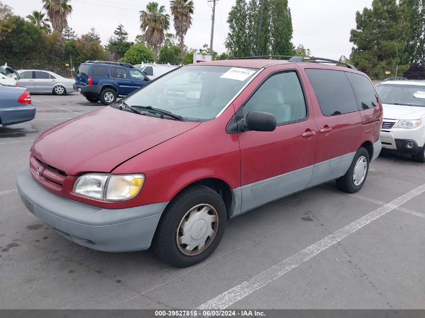 2000 Toyota Sienna Le VIN: 4T3ZF13C5YU209498 Lot: 39527815