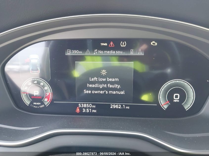 2021 Audi Q5 Premium Plus 45 Tfsi Quattro S Tronic VIN: WA1BAAFY8M2050867 Lot: 39527873