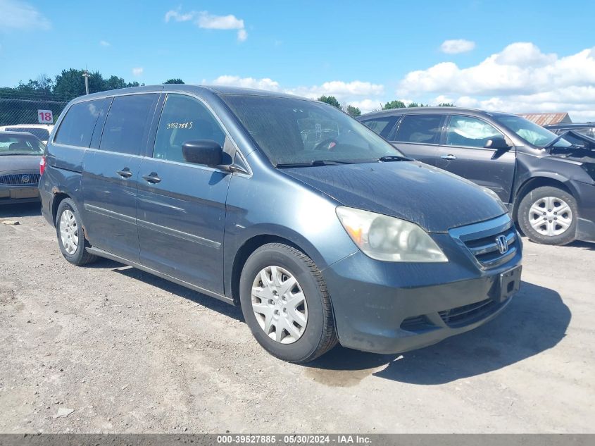 2005 Honda Odyssey Lx VIN: 5FNRL38215B111557 Lot: 39527885