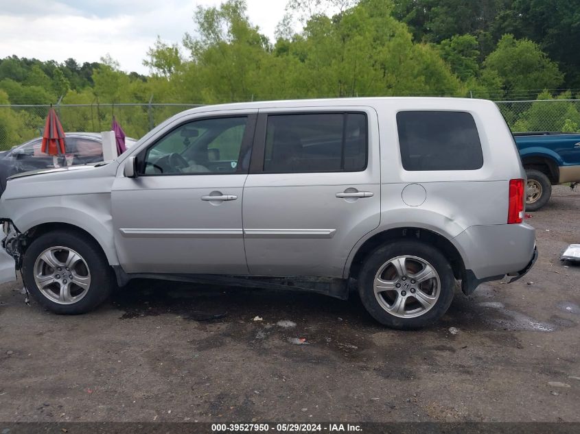 2014 Honda Pilot Ex-L VIN: 5FNYF3H50EB010104 Lot: 39527950