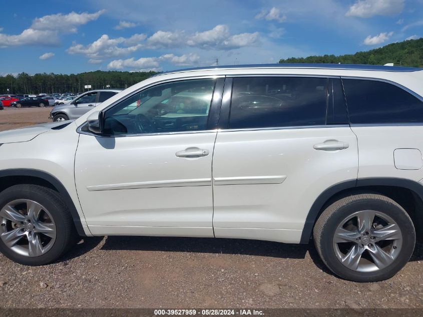 2015 Toyota Highlander Limited V6 VIN: 5TDYKRFH8FS059012 Lot: 39527959