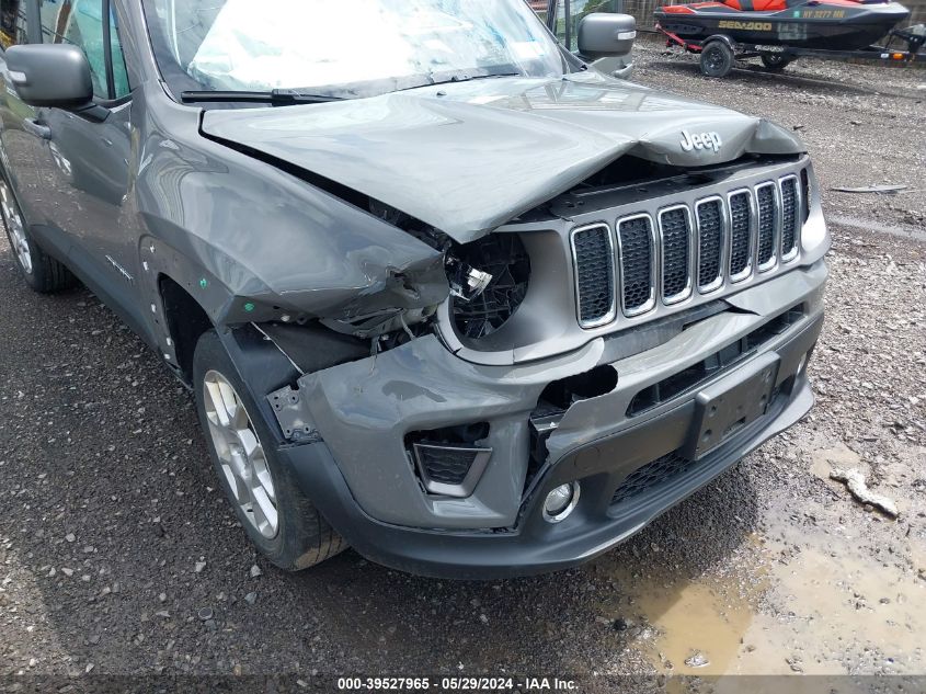 2021 Jeep Renegade Limited 4X4 VIN: ZACNJDD10MPM34316 Lot: 39527965