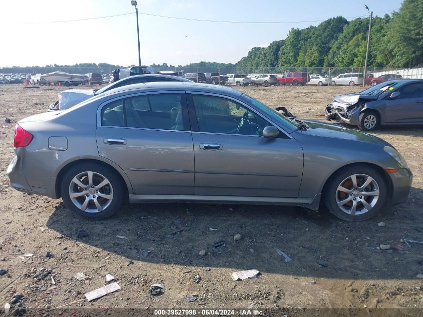 2006 Infiniti G35 VIN: JNKCV51E46M513015 Lot: 39527998