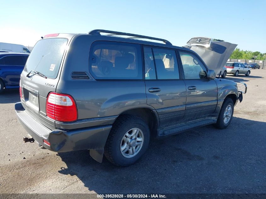 2002 Lexus Lx 470 VIN: JTJHT00W623512715 Lot: 39528028