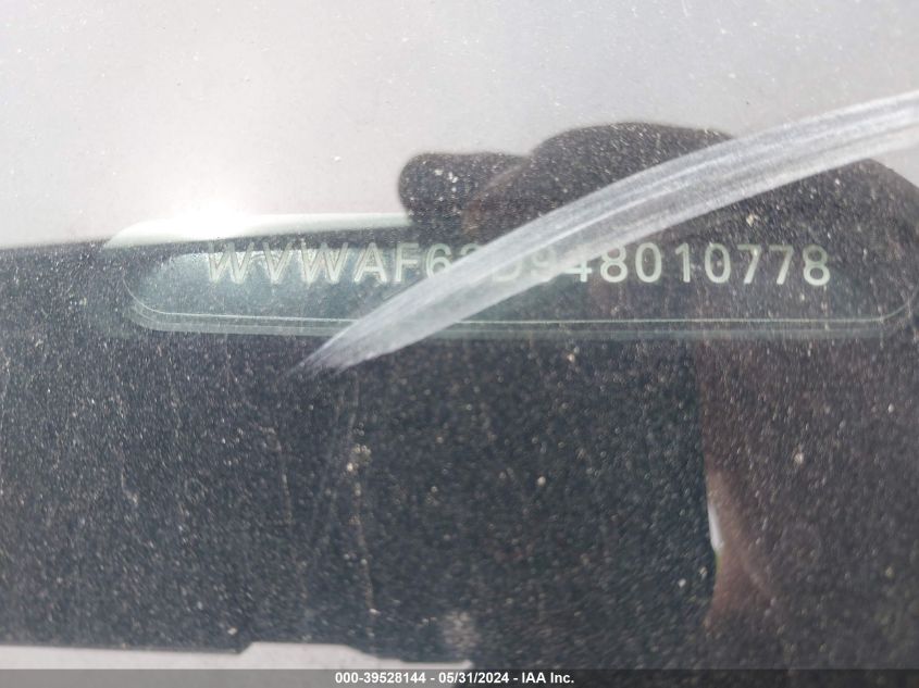 2004 Volkswagen Phaeton V8 VIN: WVWAF63D948010778 Lot: 39528144