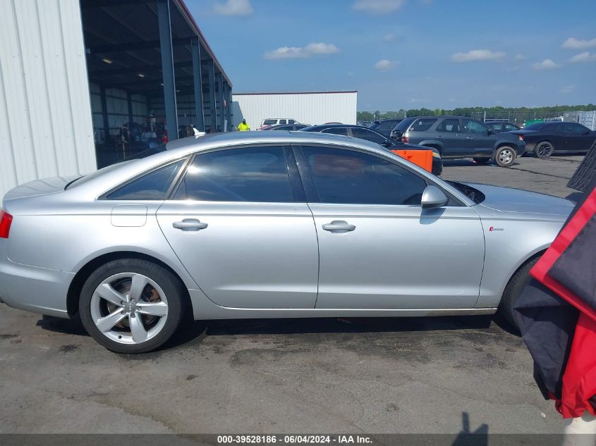 2012 Audi A6 3.0 Premium VIN: WAUGGAFCXCN061099 Lot: 39528186