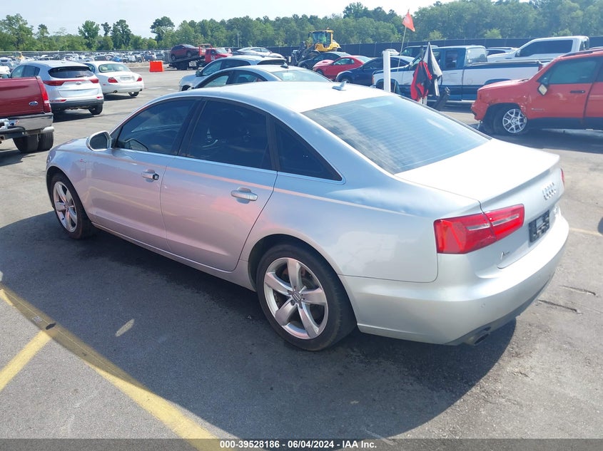 2012 Audi A6 3.0 Premium VIN: WAUGGAFCXCN061099 Lot: 39528186