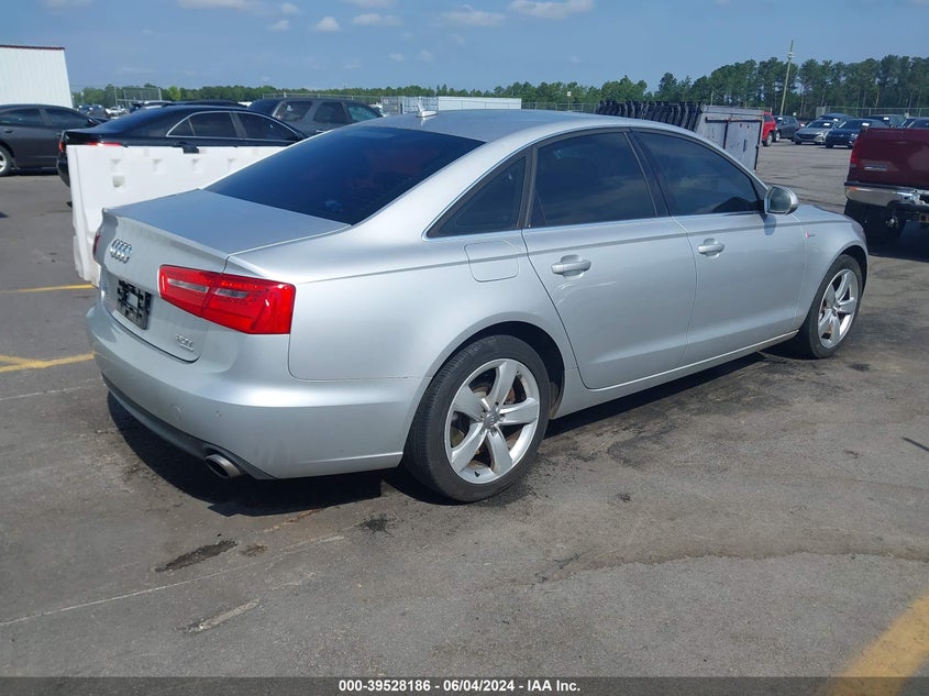 2012 Audi A6 3.0 Premium VIN: WAUGGAFCXCN061099 Lot: 39528186