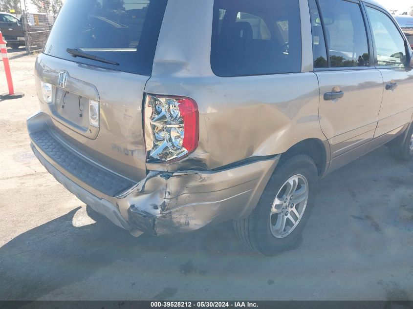 2004 Honda Pilot Ex-L VIN: 2HKYF18594H595074 Lot: 39528212