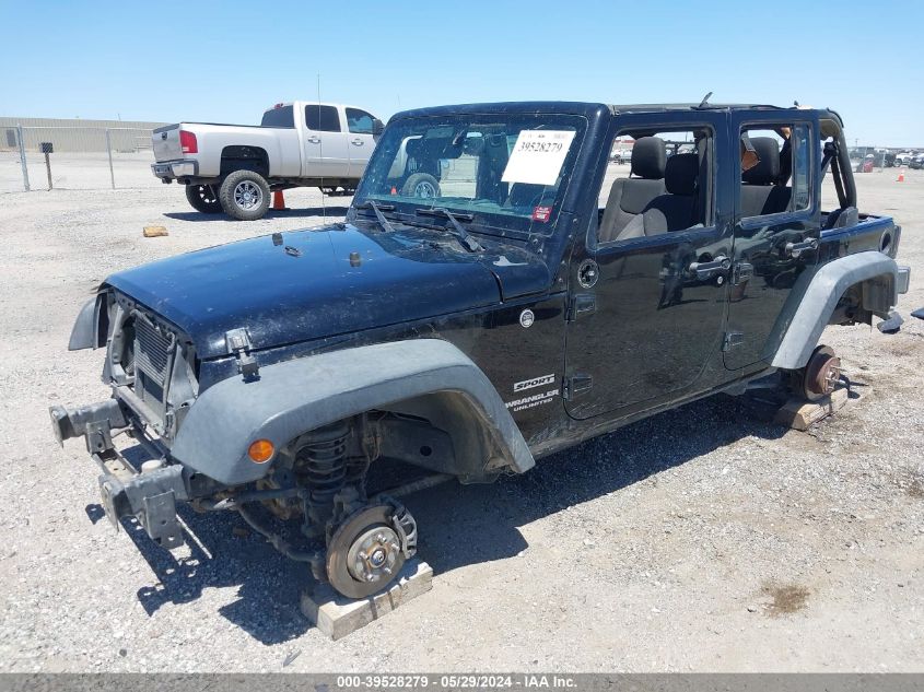 2016 Jeep Wrangler Unlimited Sport VIN: 1C4BJWDG7GL335135 Lot: 39528279