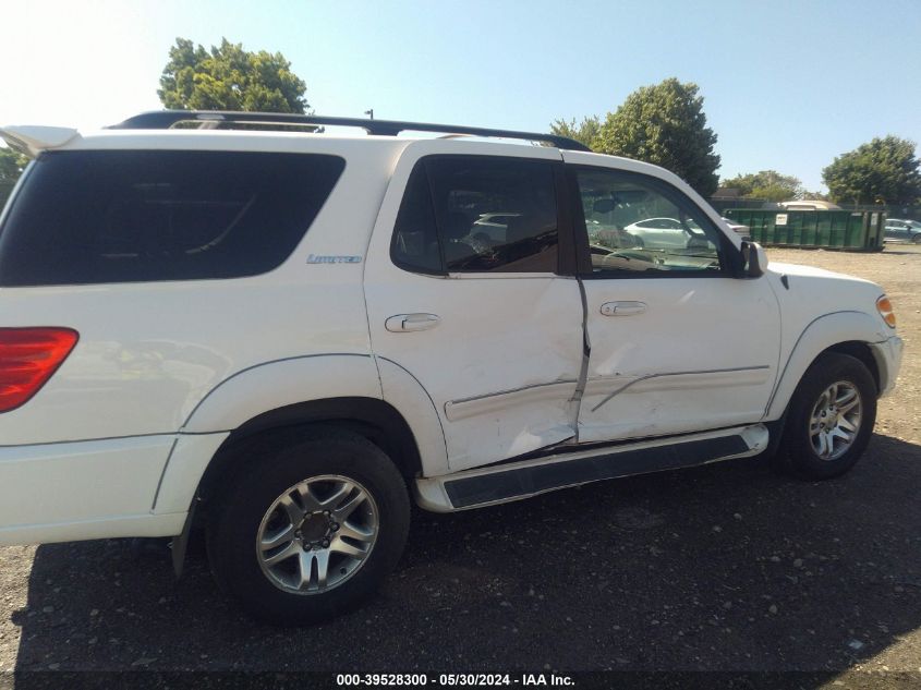 2003 Toyota Sequoia Limited V8 VIN: 5TDBT48A43S162476 Lot: 39528300