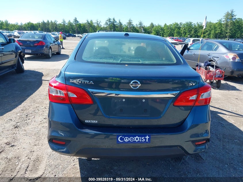 2017 Nissan Sentra Sv VIN: 3N1AB7AP6HY269904 Lot: 39528319